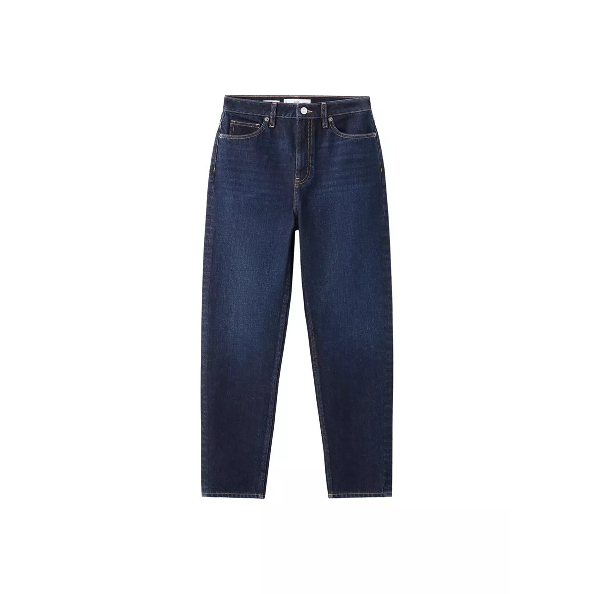 Jean Mom2000 mom taille haute bleu foncé, MANGO