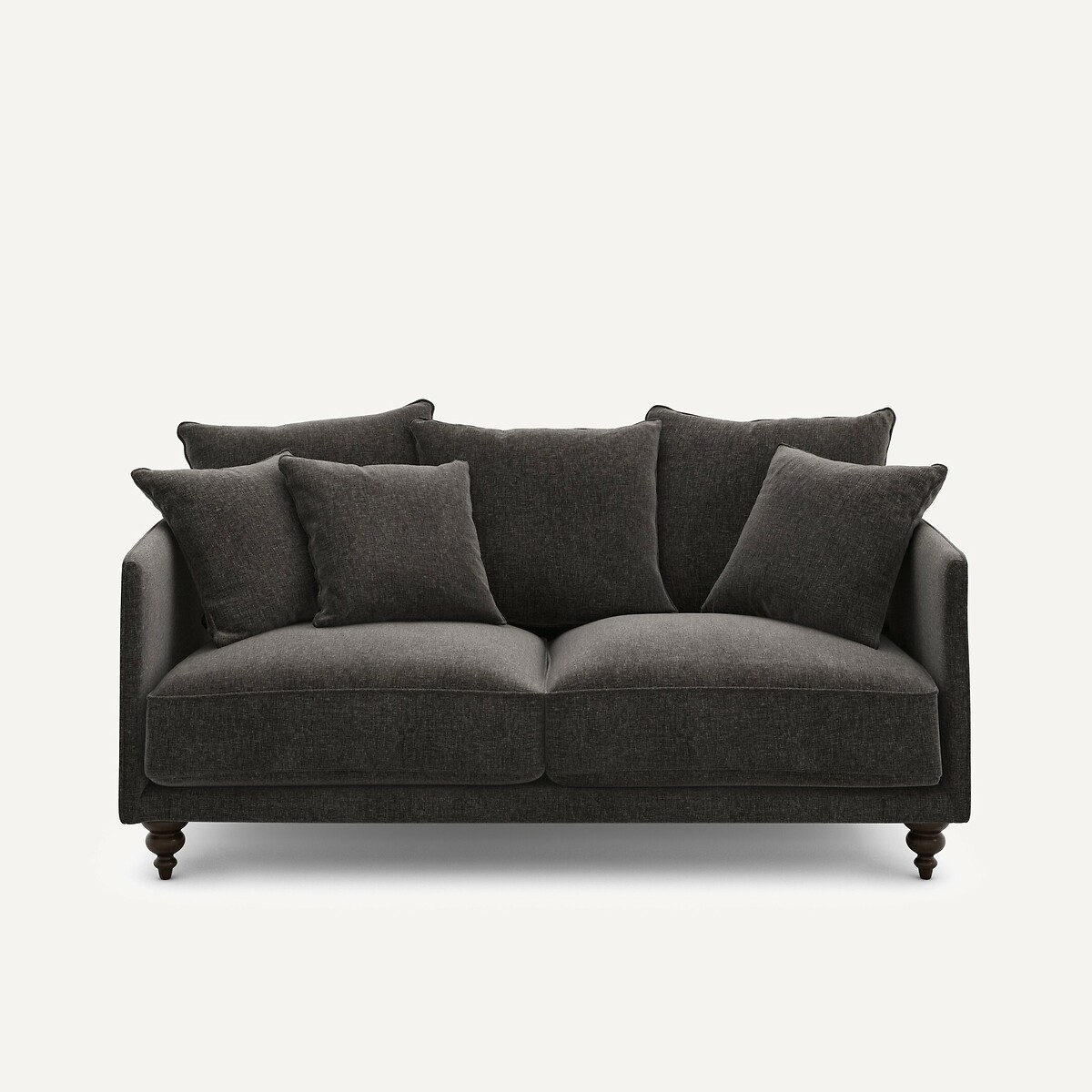 Canapé compact velours chenille, Lazare basalte, AM.PM