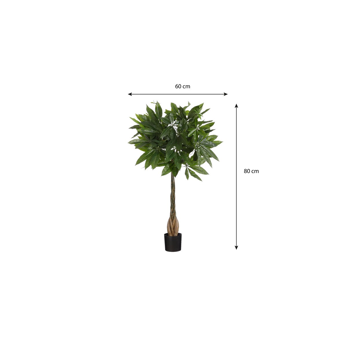 Plante artificielle PACHIRA vert, MICA DECORATIONS