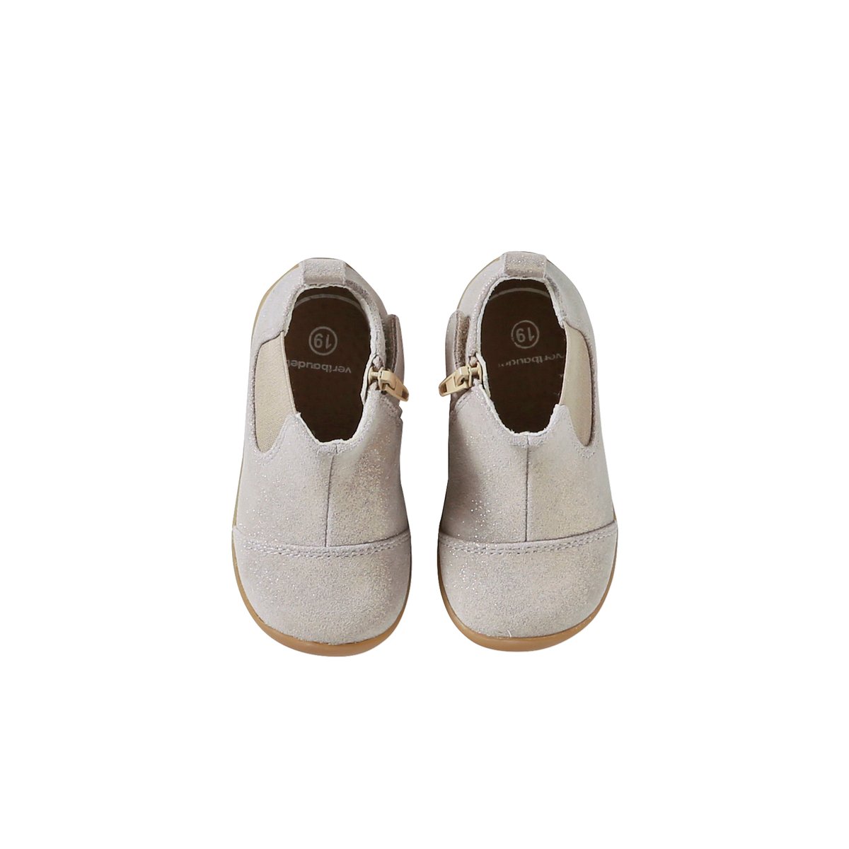 Chaussures premiers pas bébé boots or, VERTBAUDET
