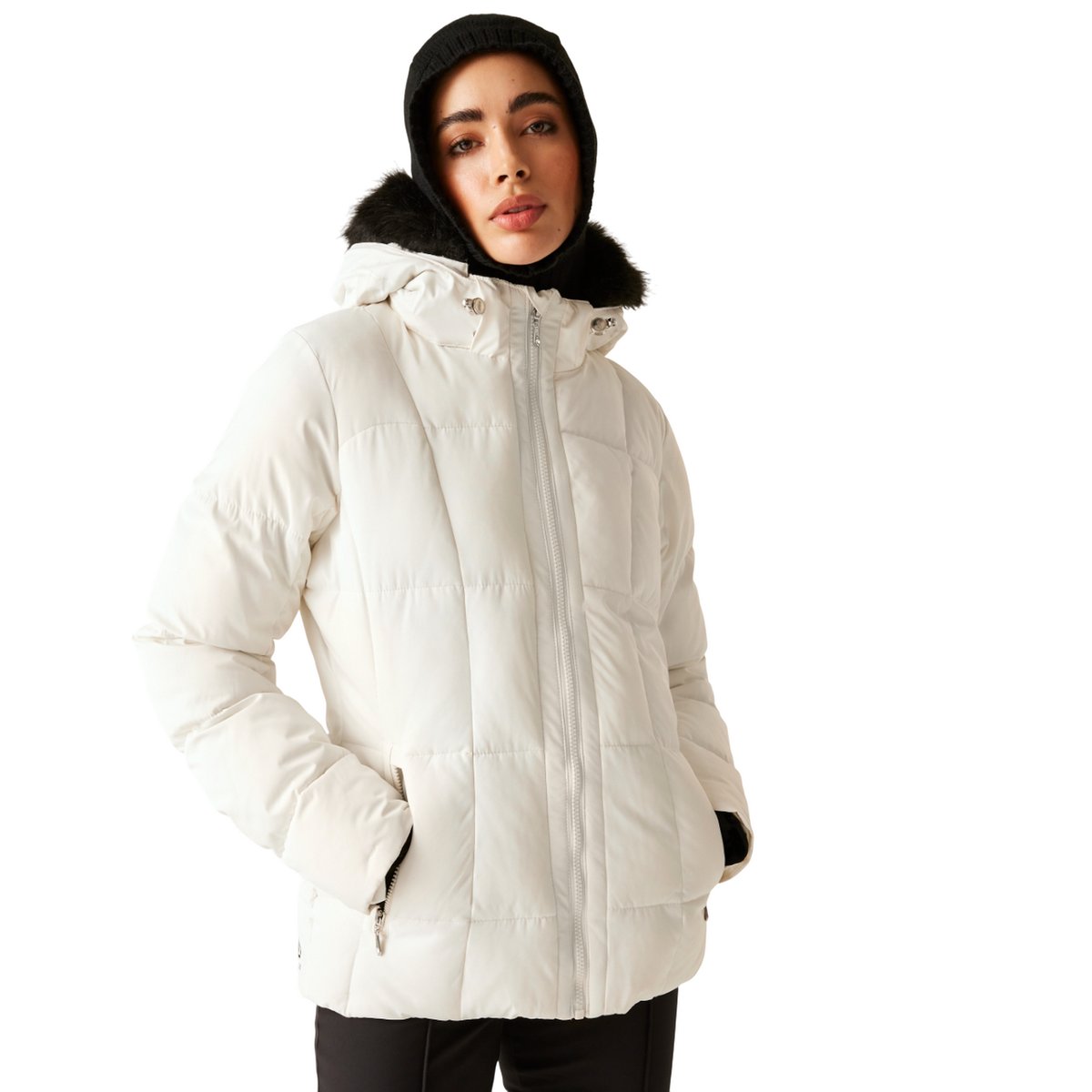 Blouson de ski à capuche amovible GLAMOURIZE noir, DARE 2B