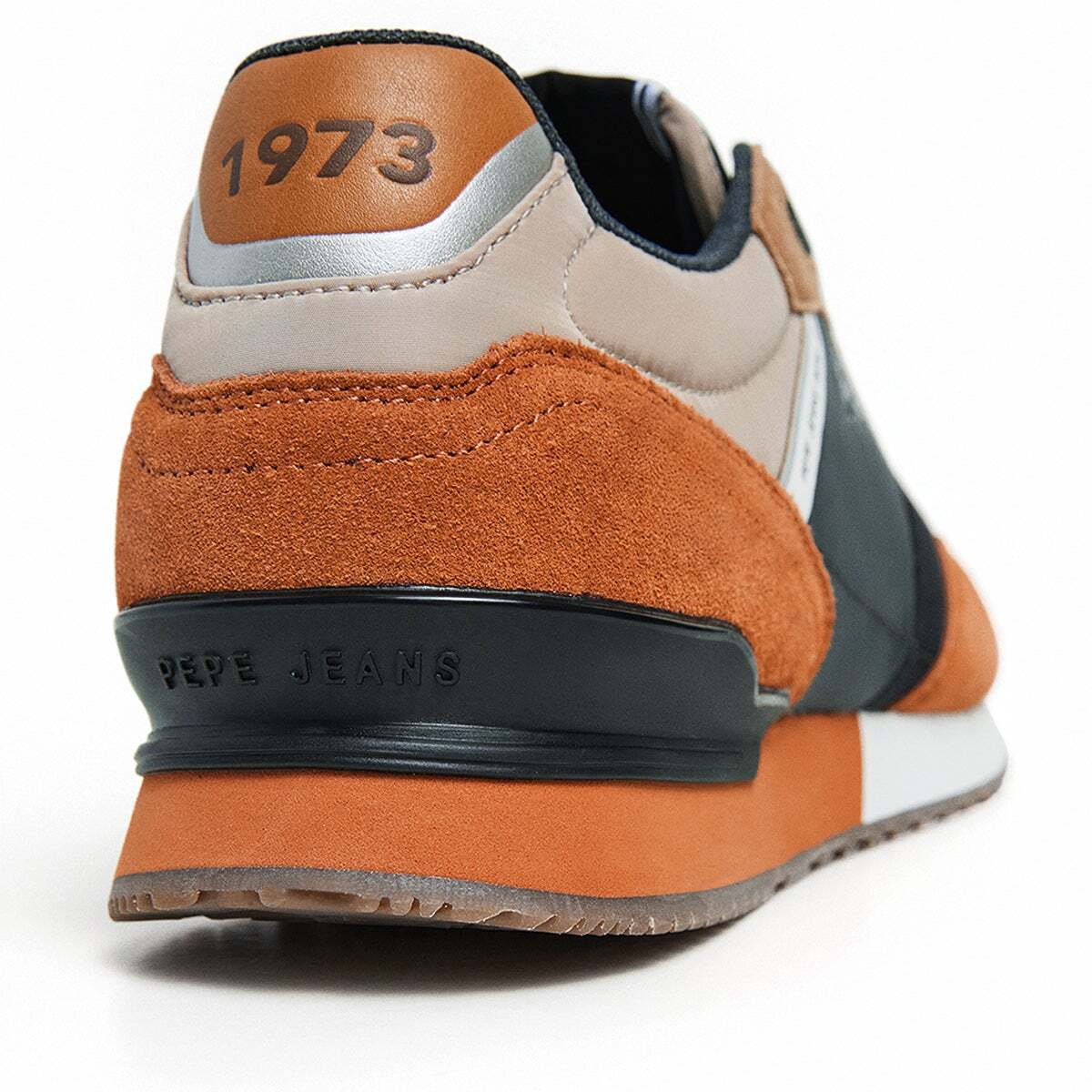 Baskets basses London Grade M orange feuille d'automne, PEPE JEANS