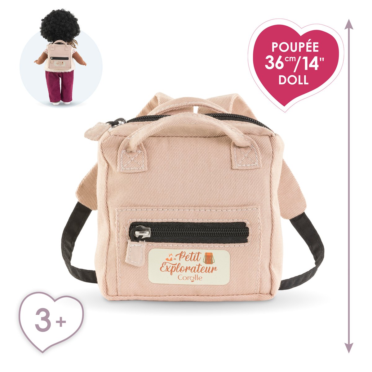 Sac à Dos Petit Explorateur pour poupée ma Corolle couleur unique, COROLLE