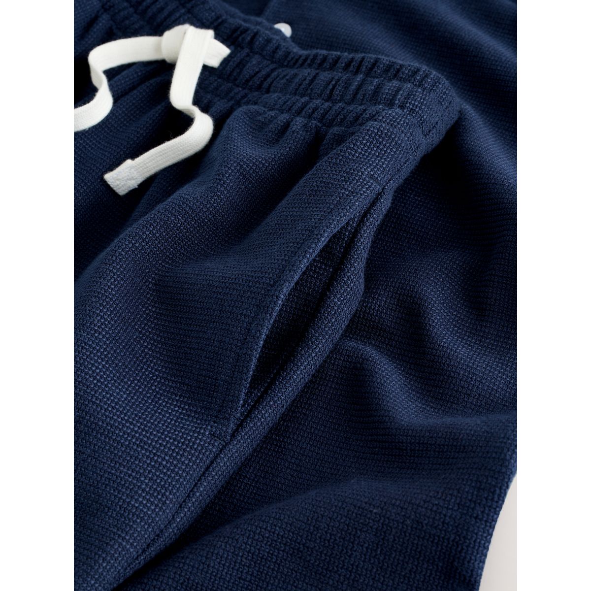 Ensemble short et polo texturé bleu marine, NEXT