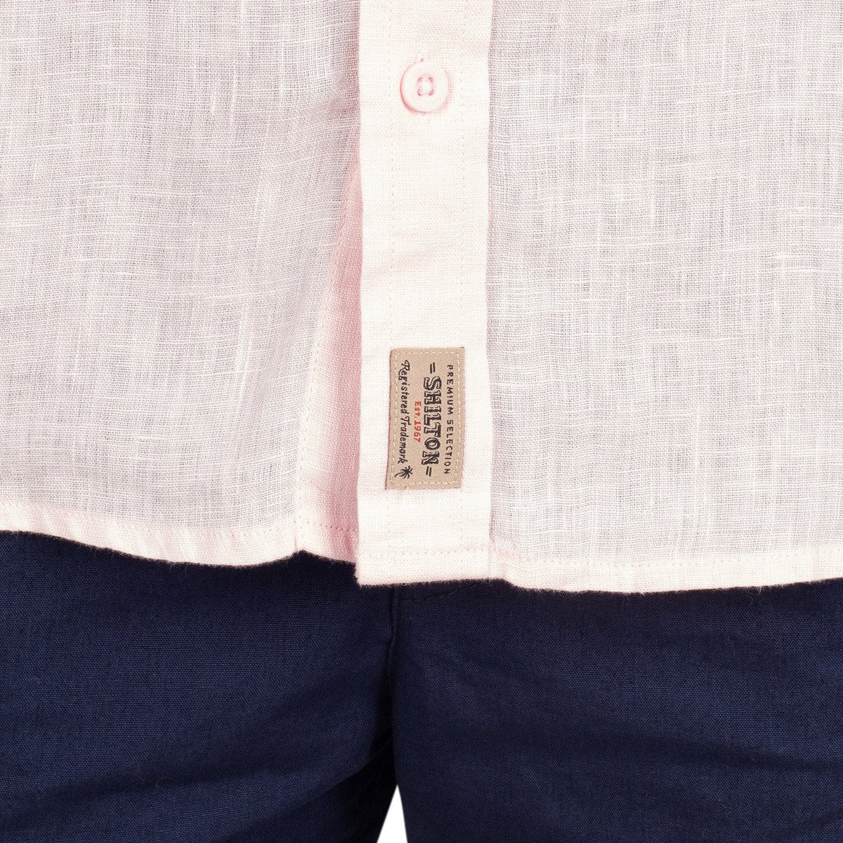 Chemise en lin natural rose, SHILTON