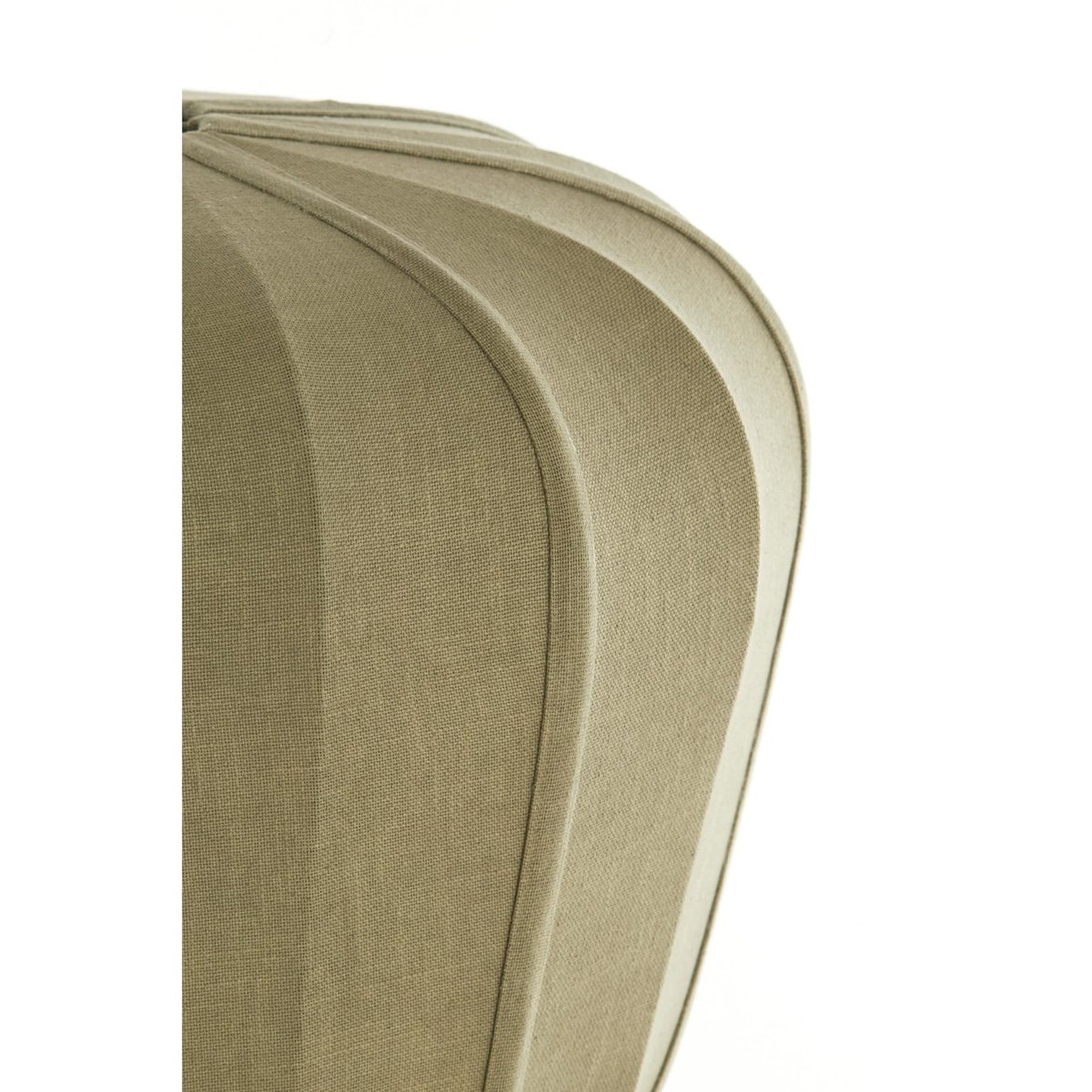 Lampe Suspendue Textiles ZUBEDO vert olive, LIGHT & LIVING 