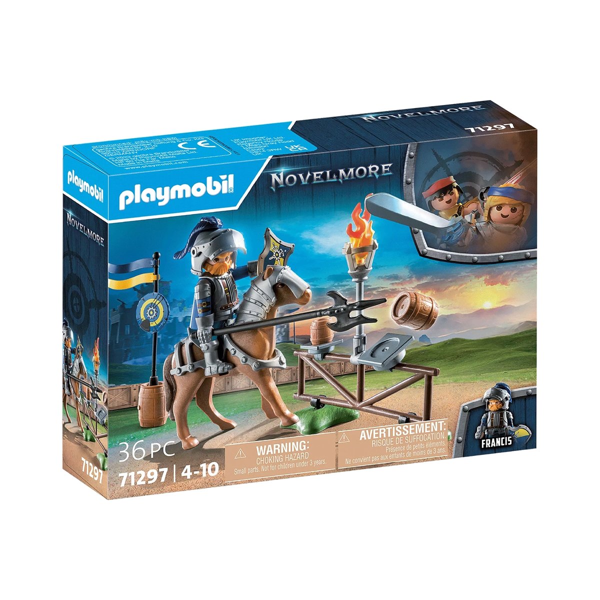 Chevalier et accessoires d'entrainement multicolore, PLAYMOBIL