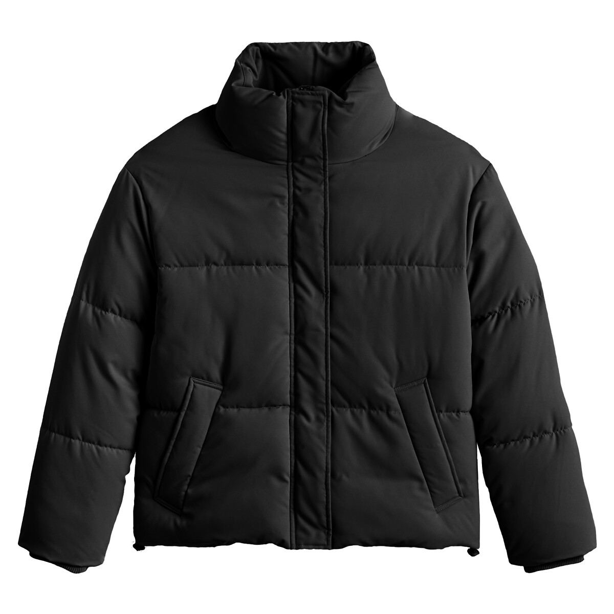 Short Padded Jacket with High Neck black, LA REDOUTE COLLECTIONS