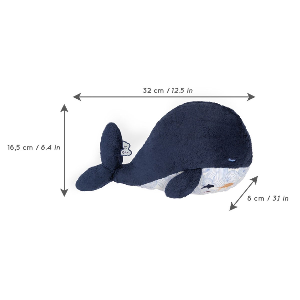 Peluche bouillotte bleu, KALOO