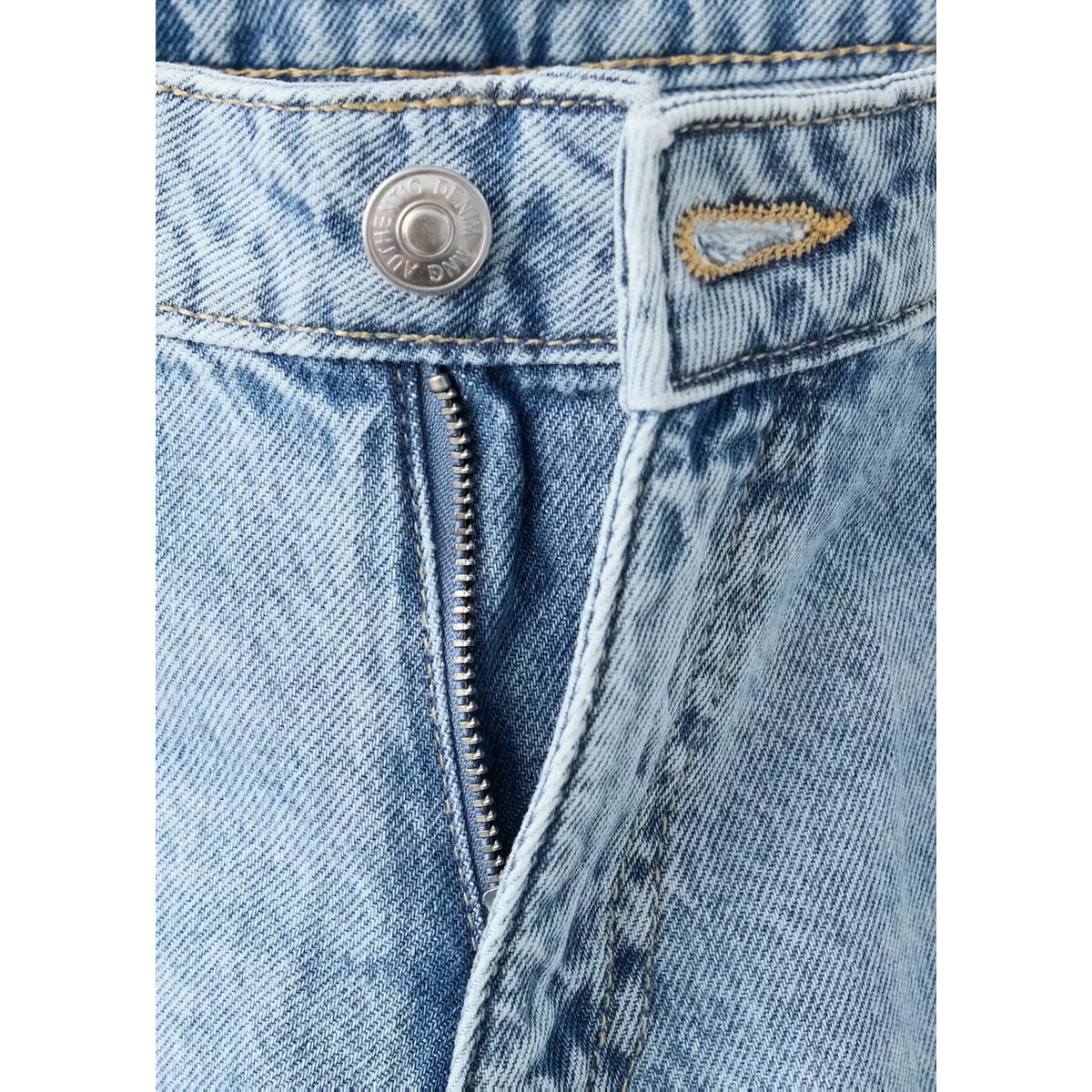 Jean low waist wide leg bleu moyen, MANGO TEEN