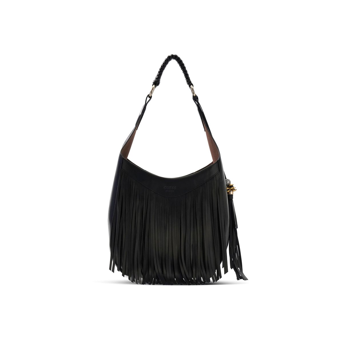 Sac Hobo Nina À Franges noir, GUESS
