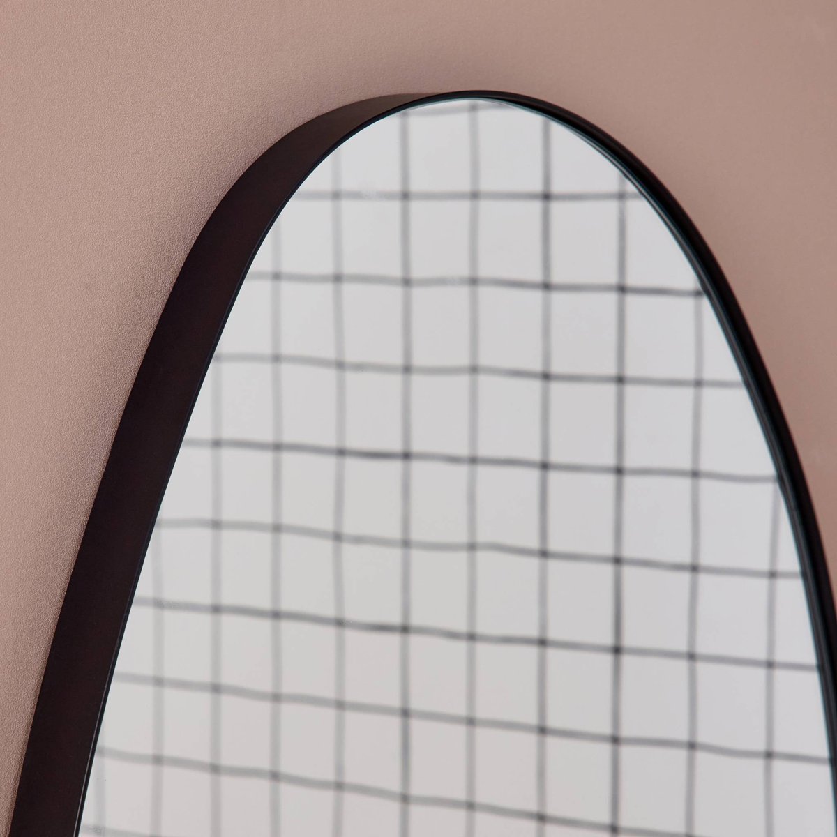 Miroir organique métal 55,5cm HARPER noir, SWEEEK