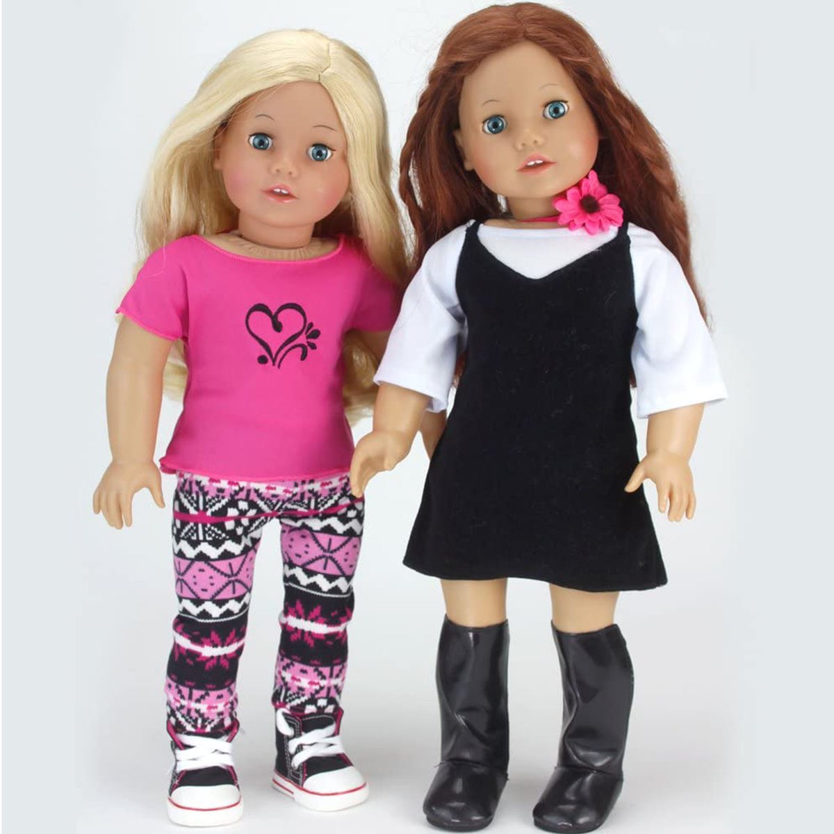 11 Pcs Vêtements Pour Poupée rose, TEAMSON KIDS