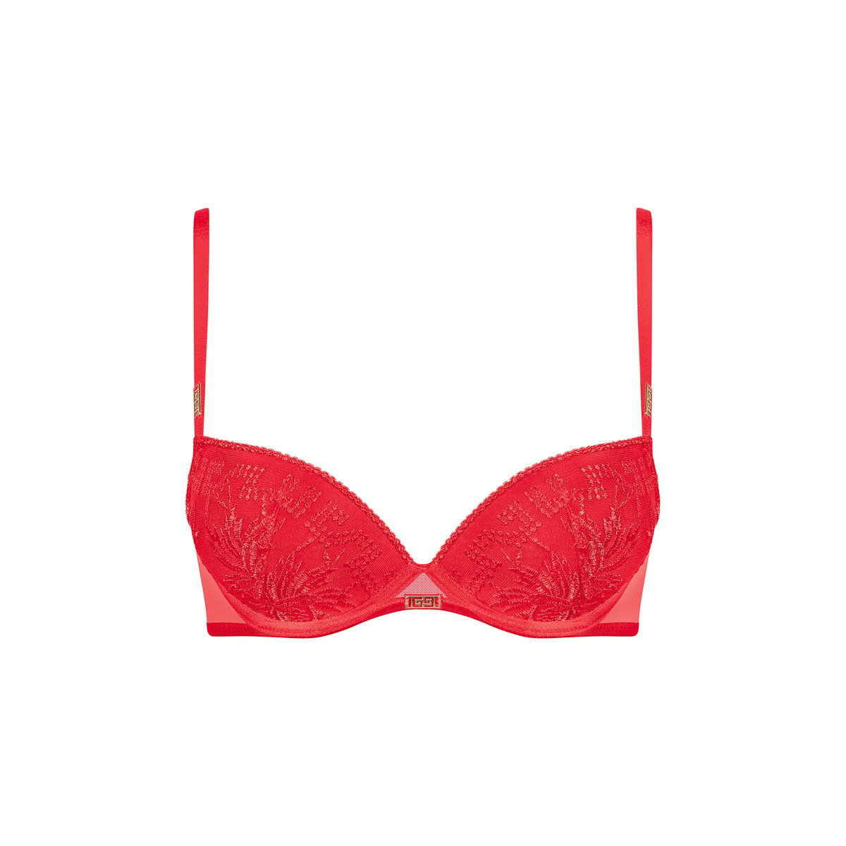 Soutien-gorge Push-up coques Rules of attraction rouge, AUBADE