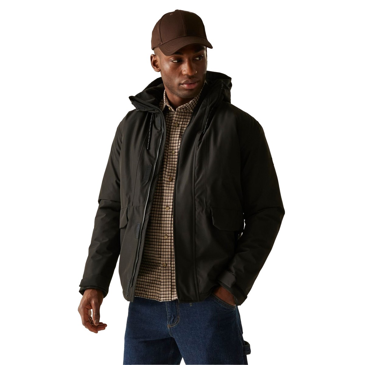 Veste imperméable isolante à capuche STERLINGS noir, REGATTA
