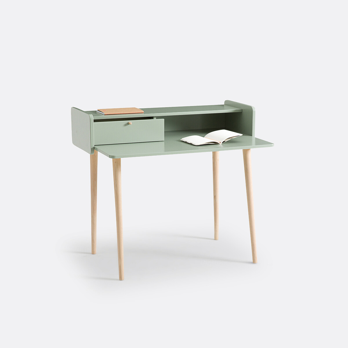 Bureau enfant avec réhausse Zag vert de gris, LA REDOUTE INTERIEURS