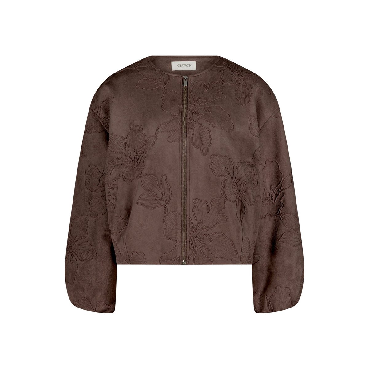 Blouson à poches extérieures marron foncé, CARTOON