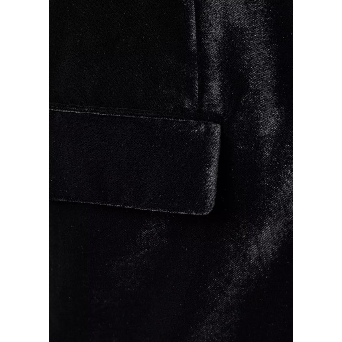 Blazer costume velours noir, MANGO