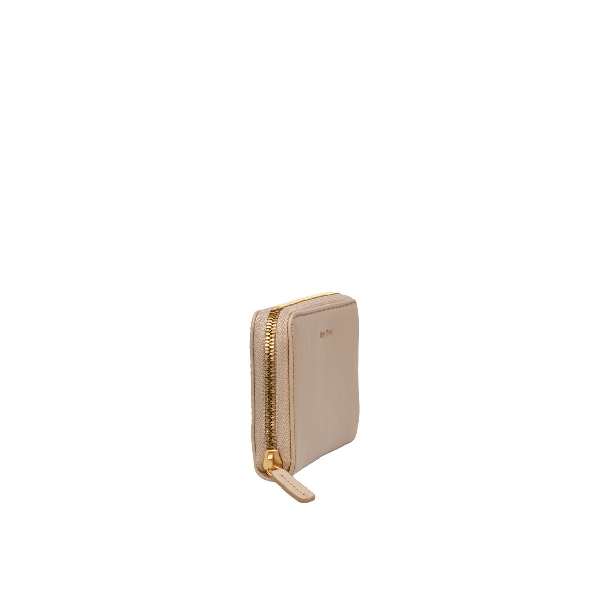 Porte-monnaie 2-en-1, modèle Finja en cuir de vachette lisse taupe, MARC O'POLO