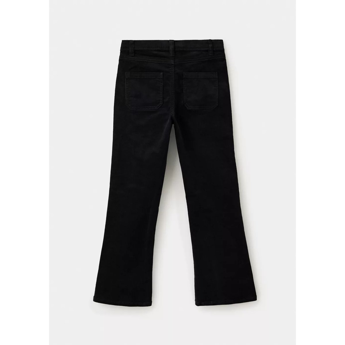 Pantalon flare velours côtelé à clous noir, MANGO KIDS