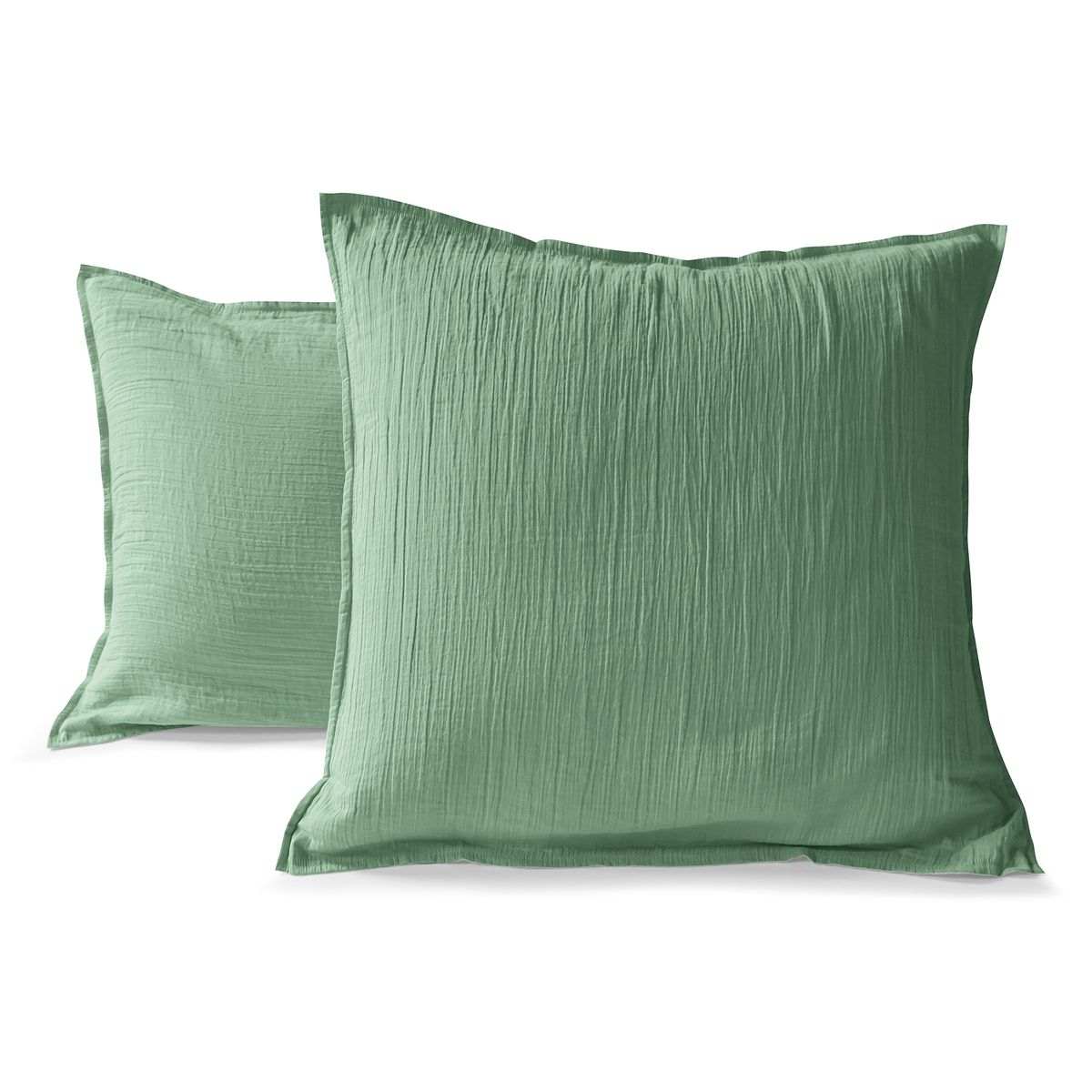 Taie D'oreiller - GAZE DE COTON gris taupe, TRADITION DES VOSGES