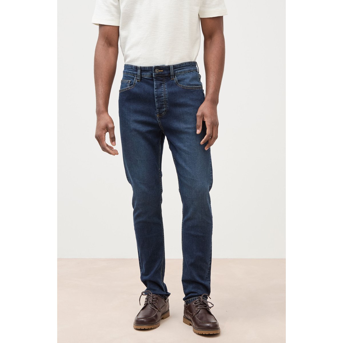 Jeans skinny tapered denim brut, BONOBO