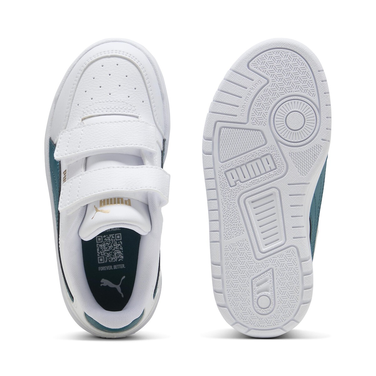 Baskets Shuffle Downtown Lo V blanc/vert, PUMA