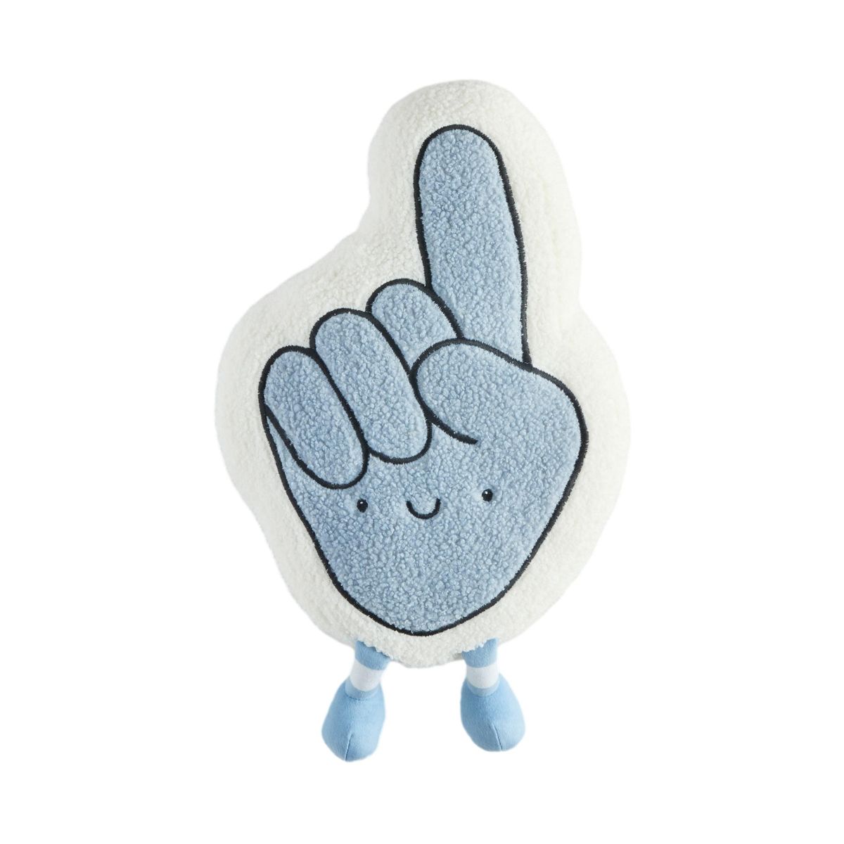 Coussin main en mousse bleue/blanche, NEXT