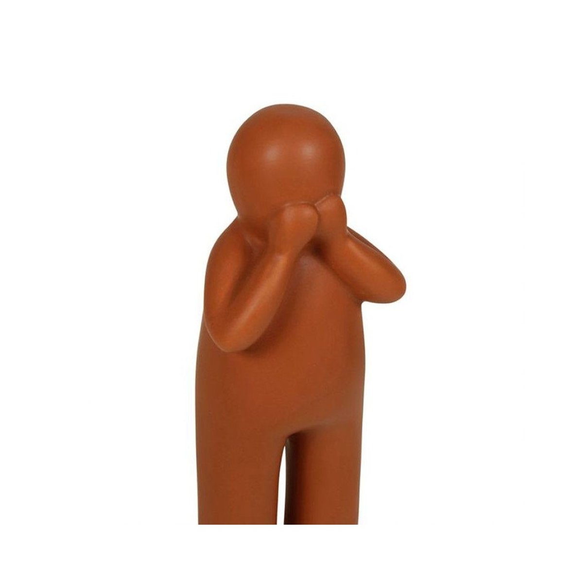 Lot de 3 statuettes céramique bonhommes 16 noir, DECORATIE