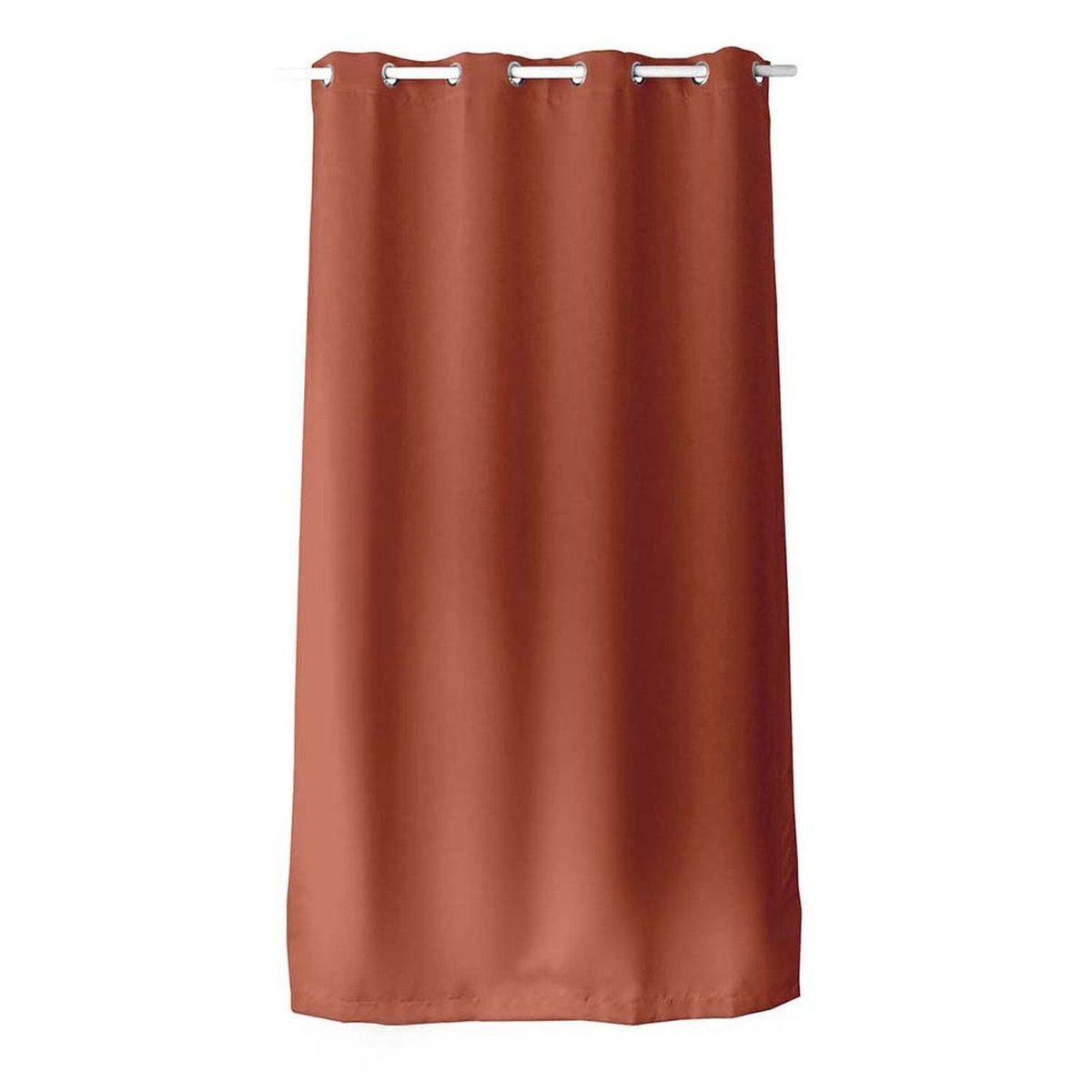 Lot de 2 rideaux occultants à œillets REGLISSE orange, TOILINUX