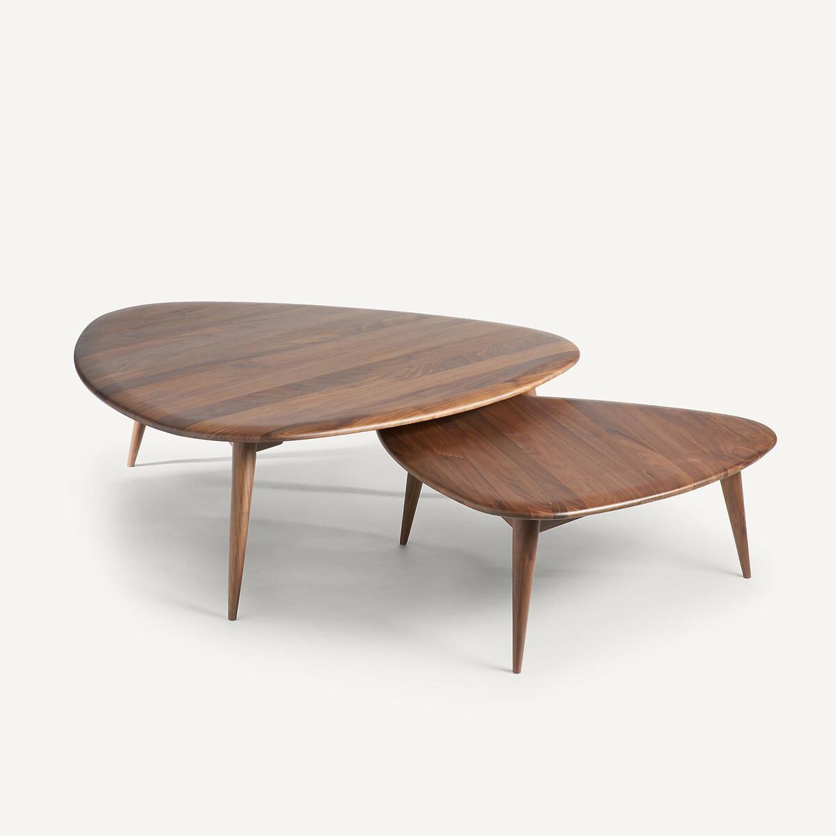Table basse noyer massif, Théoleine, grand modèle noyer, AM.PM