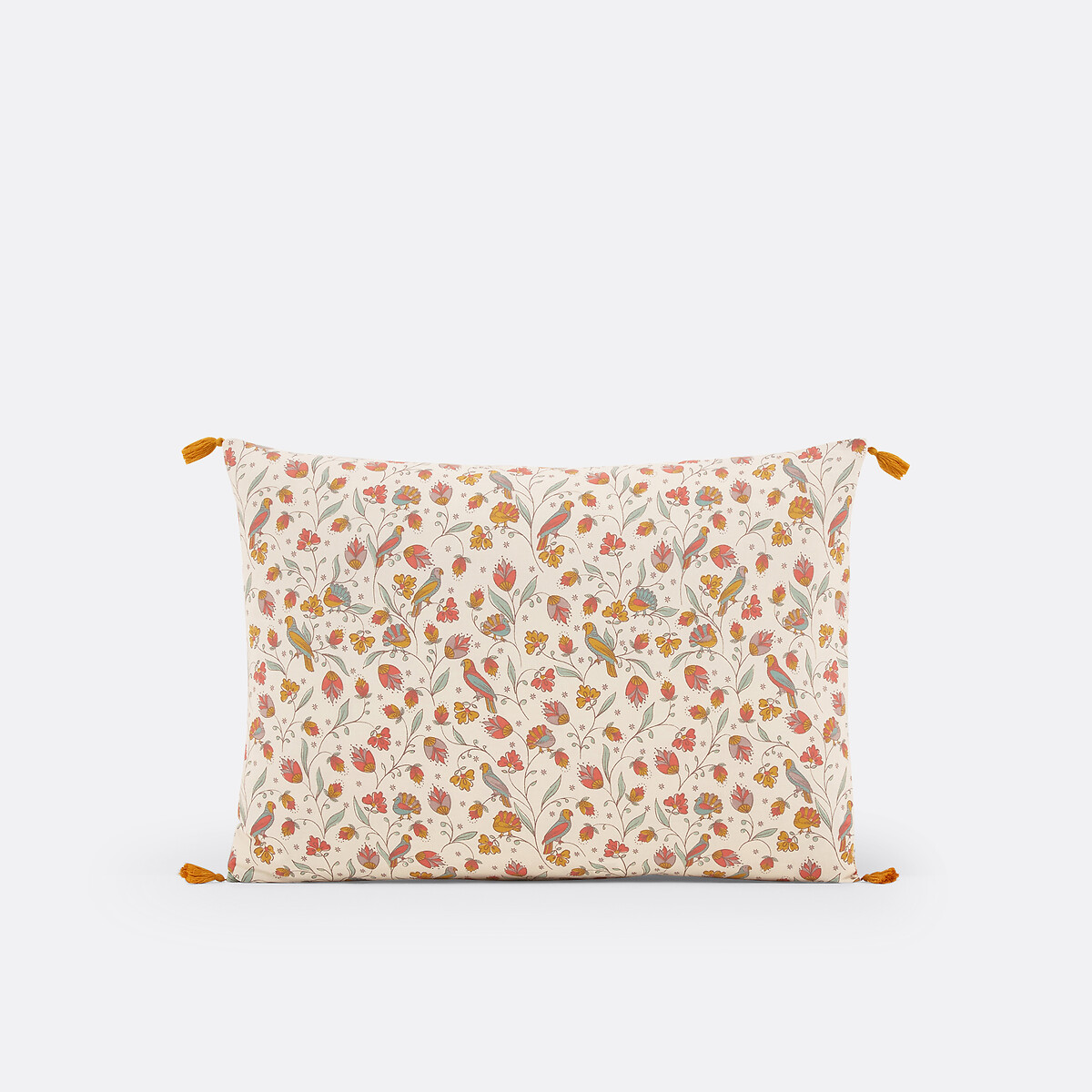 Funda de almohada de algodón, Bertille estampado rosa, LA REDOUTE INTERIEURS