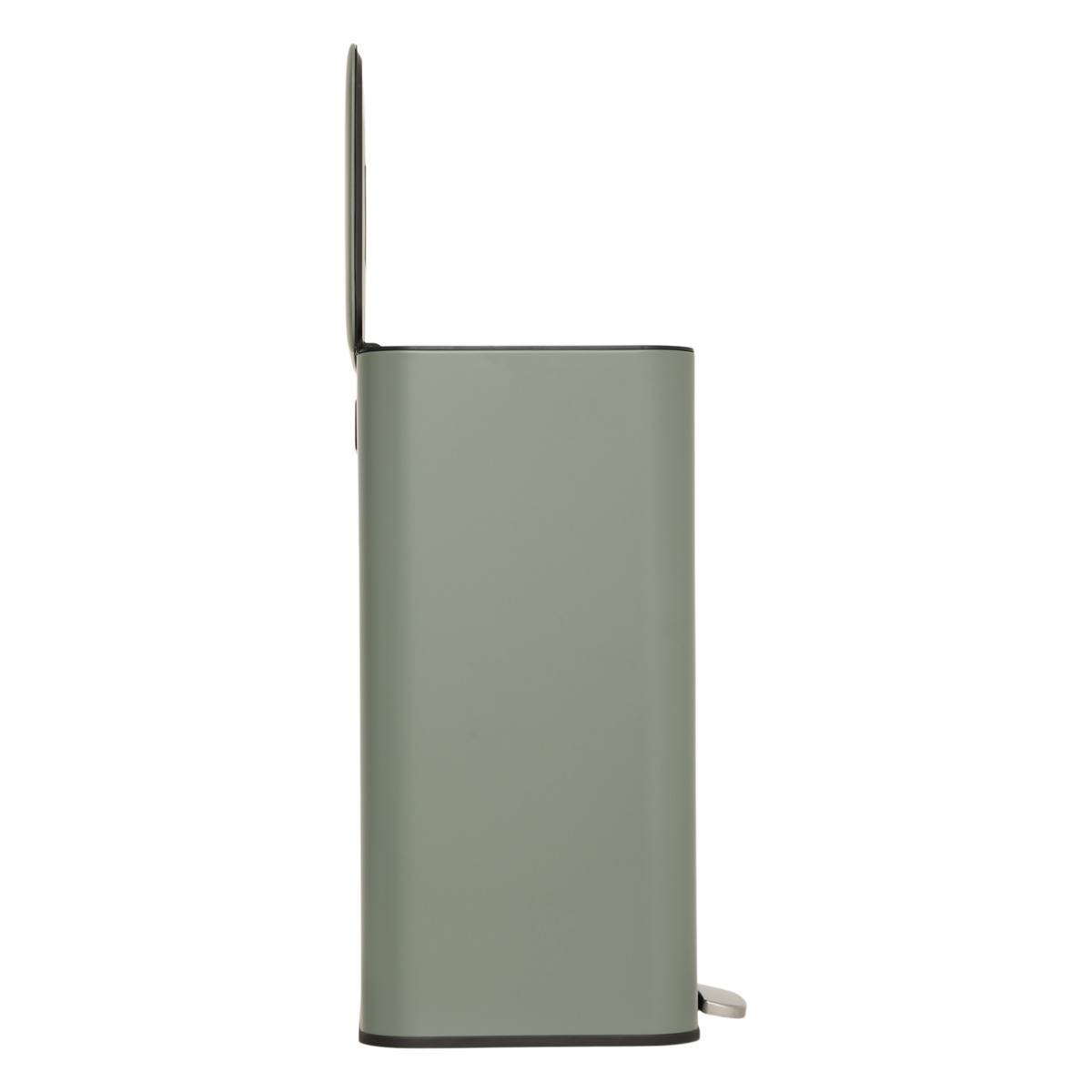 Poubelle rectangulaire à pédale en acier DELTA vert, 5FIVE SIMPLY SMART
