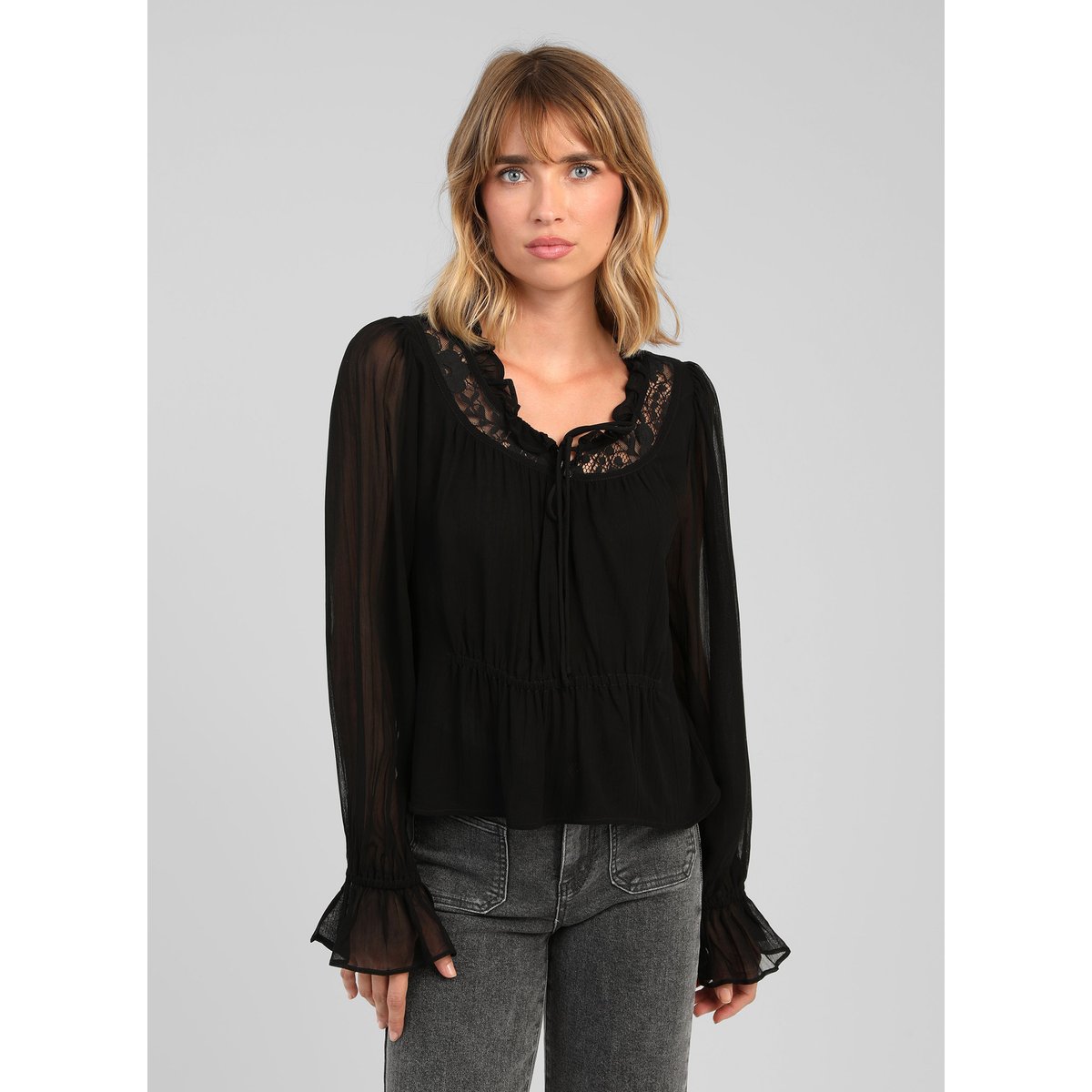 Blouse SIONA noir, AN'GE