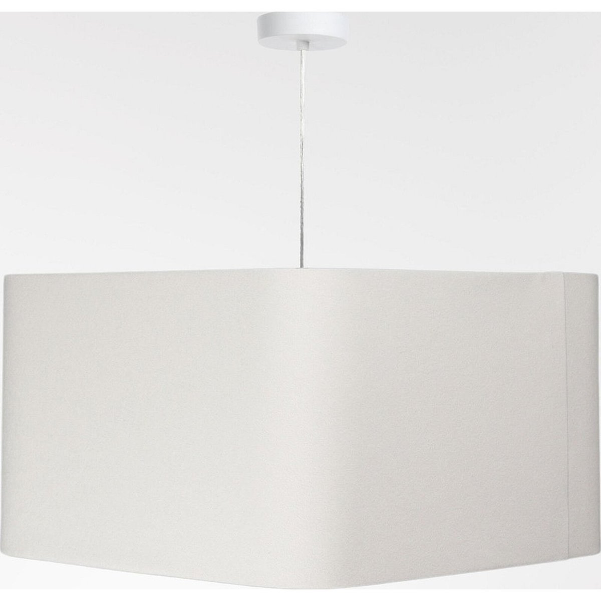 Suspension en velours avec détails dorés Kwadro blanc velours et or scintillant, BPS KONCEPT