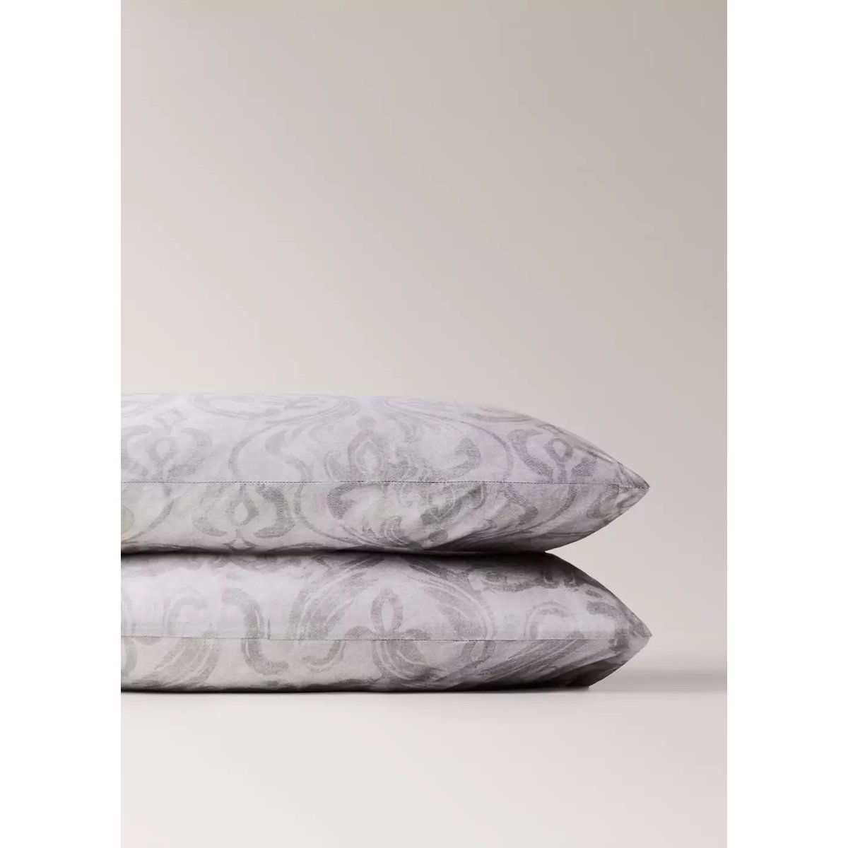 Deux taies d’oreiller imprimé fleuri 50x75cm sable, MANGO HOME