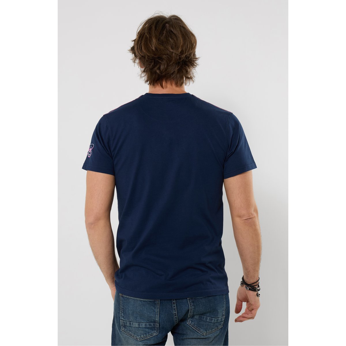 T-shirt graphique rues de Tokyo bleu, JOE BROWNS