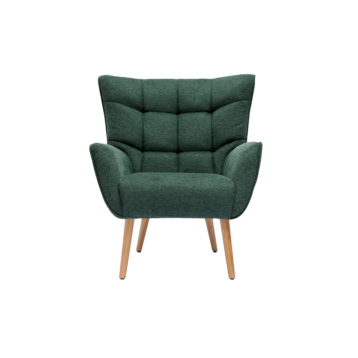 Fauteuil scandinave AVERY vert, MILIBOO