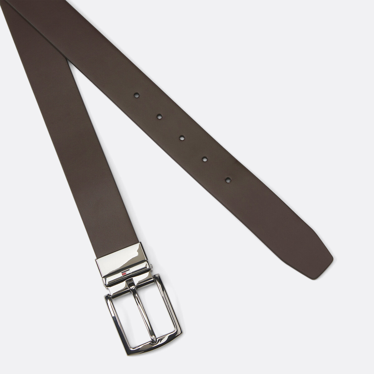 Cinto em pele reversível Denton, 3,5 cm castanho/preto, TOMMY HILFIGER