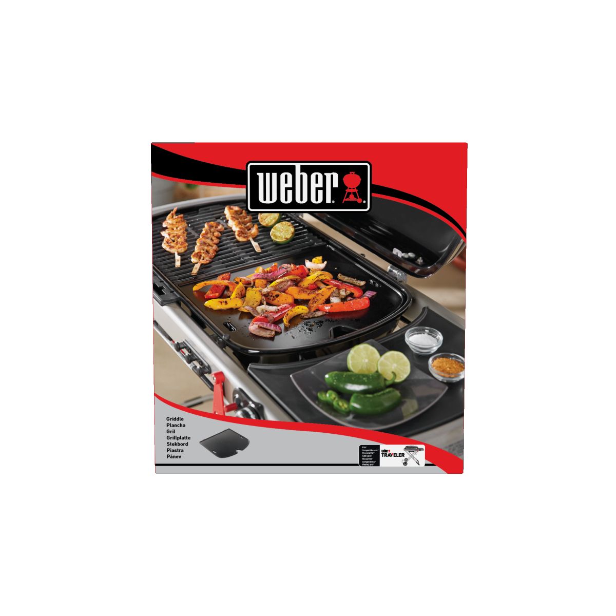 Plancha pour barbecue pour traveler noir, WEBER