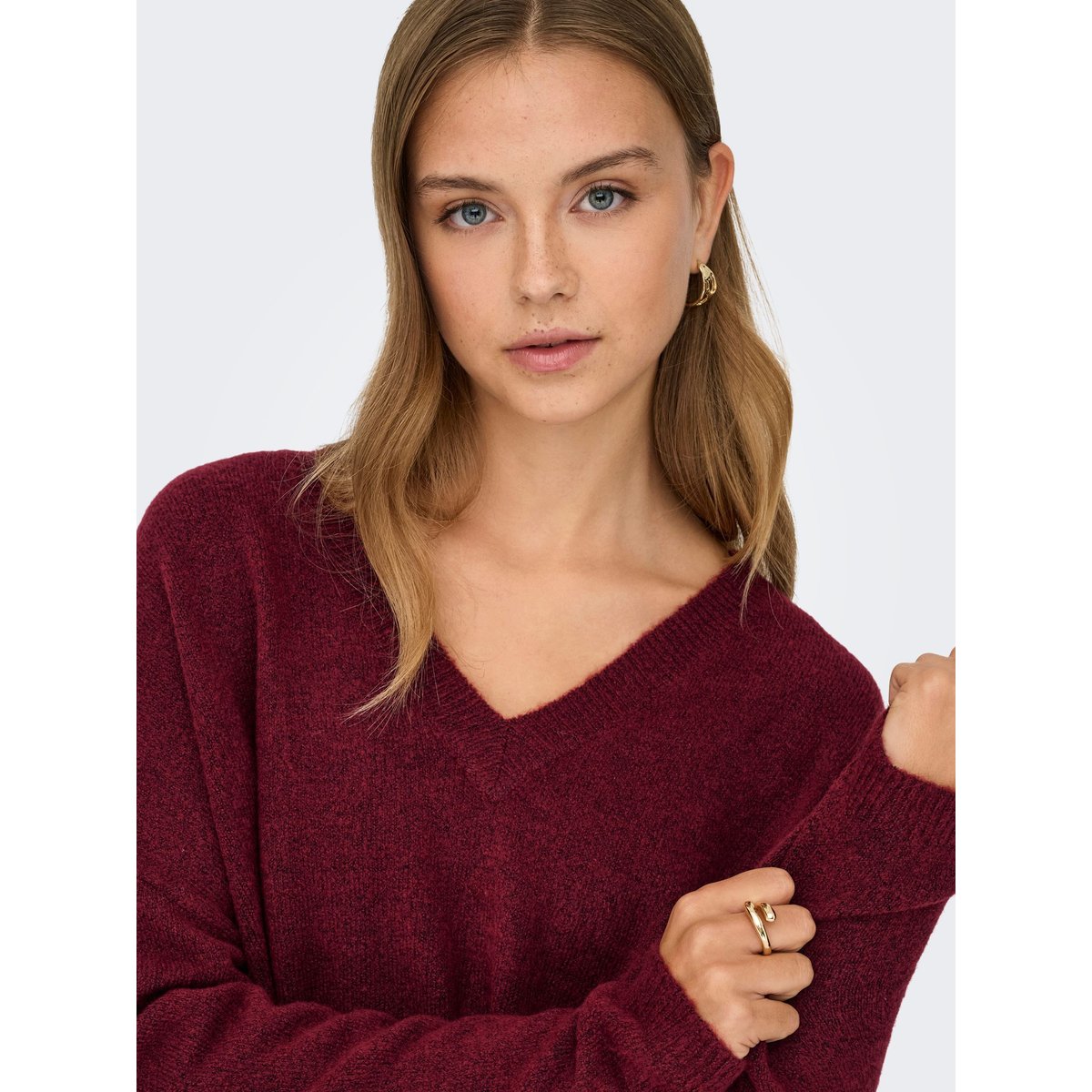 Pull En Maille cabernet, ONLY
