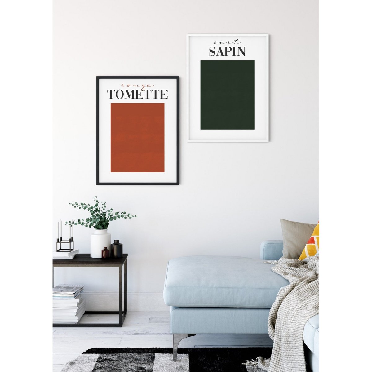 Affiche Rouge Tomette blanc, L'AFFICHERIE