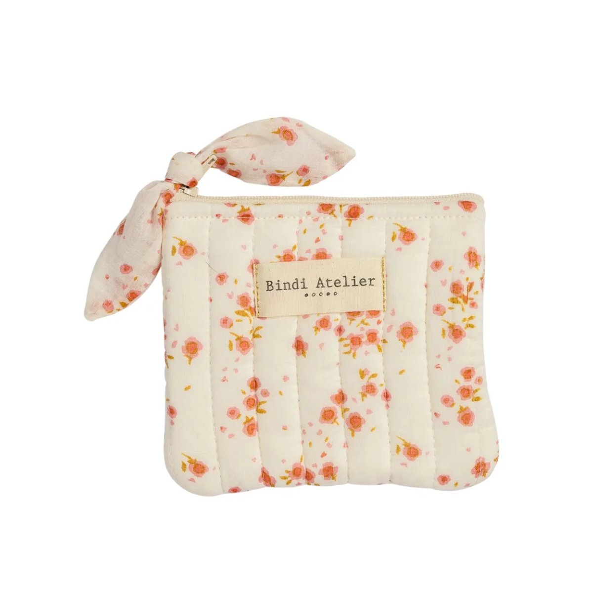 Porte-monnaie en coton Itsi rose petale, BINDI ATELIER