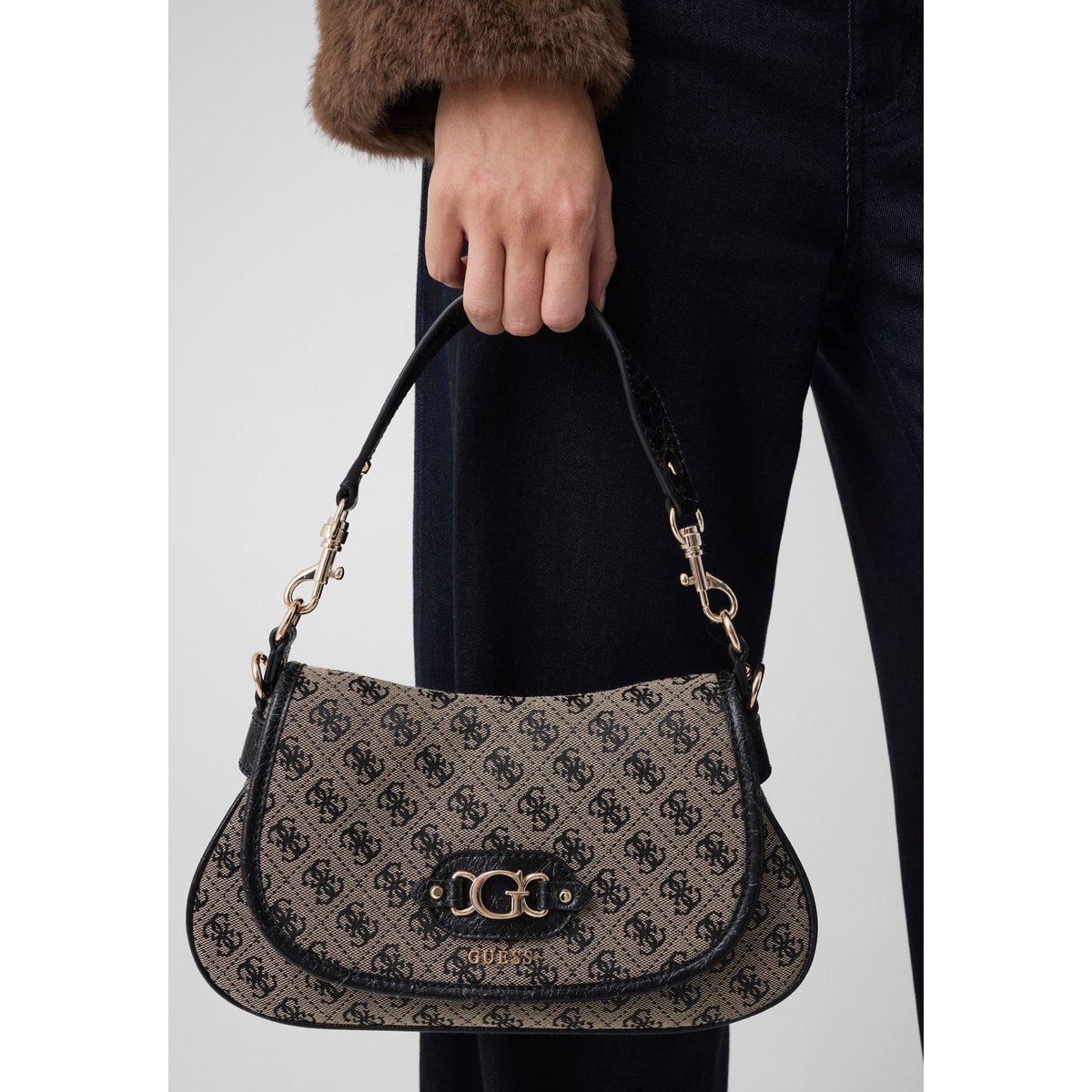 Sac À Épaule Avec Logo Samantha noir multi, GUESS