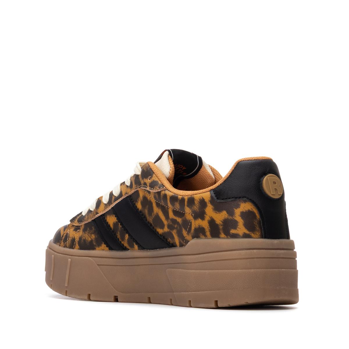 Baskets Plaine Lacets camel, REFRESH