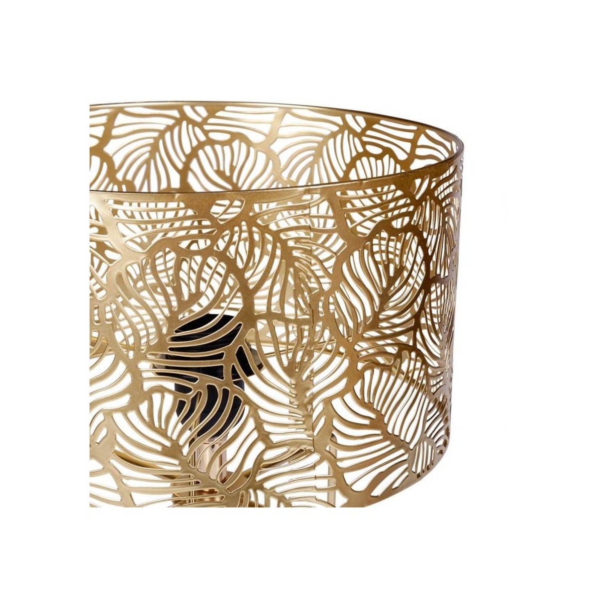 Lampe Métal Ajouré Calathéa Doré or, DECORATIE
