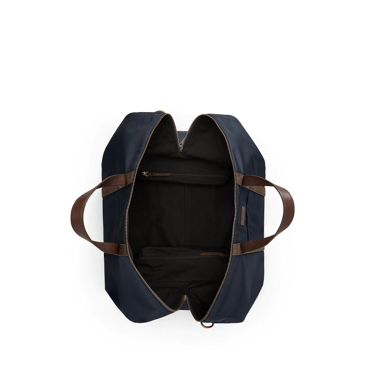 Sac de voyage, avec détails en cuir suédé marine/camel, POLO RALPH LAUREN