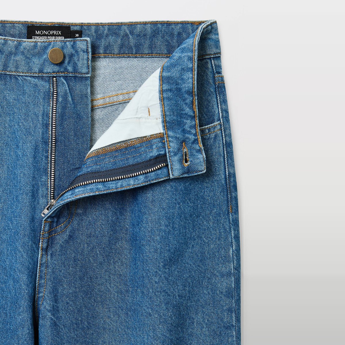 Jean barrel stone denim, MONOPRIX