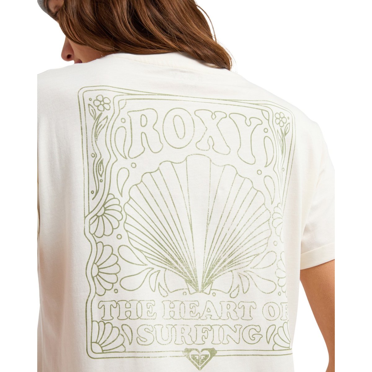 T-Shirt, manches courtes, col rond, . blanc coconut milk, ROXY
