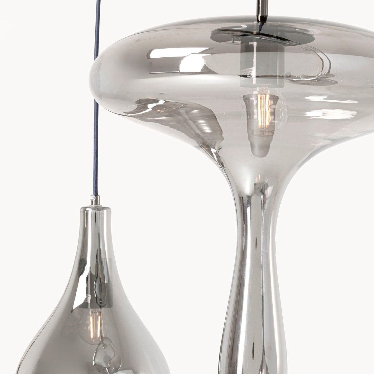 Suspension en verre, GOCCIA gris, KARE DESIGN